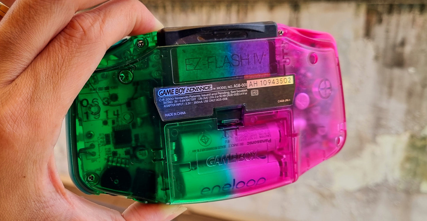 Extra Mods And IPS Backlit LCD GBA Mod Nintendo GameBoy Advance Celebi And Mew