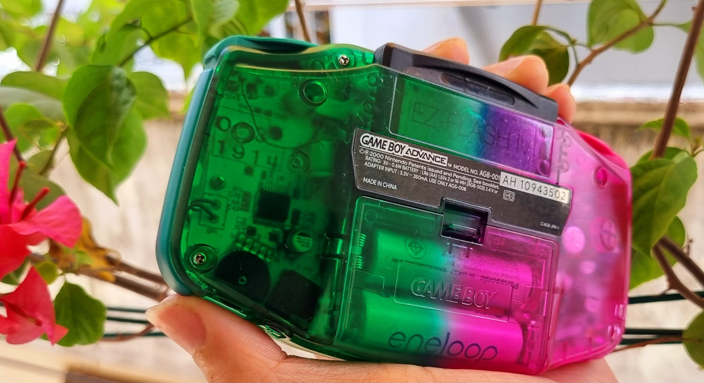 Extra Mods And IPS Backlit LCD GBA Mod Nintendo GameBoy Advance Celebi And Mew