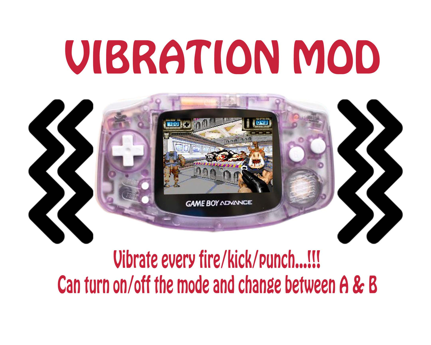 Extra Mods And IPS Backlit LCD GBA Mod Nintendo GameBoy Advance The Rainbows