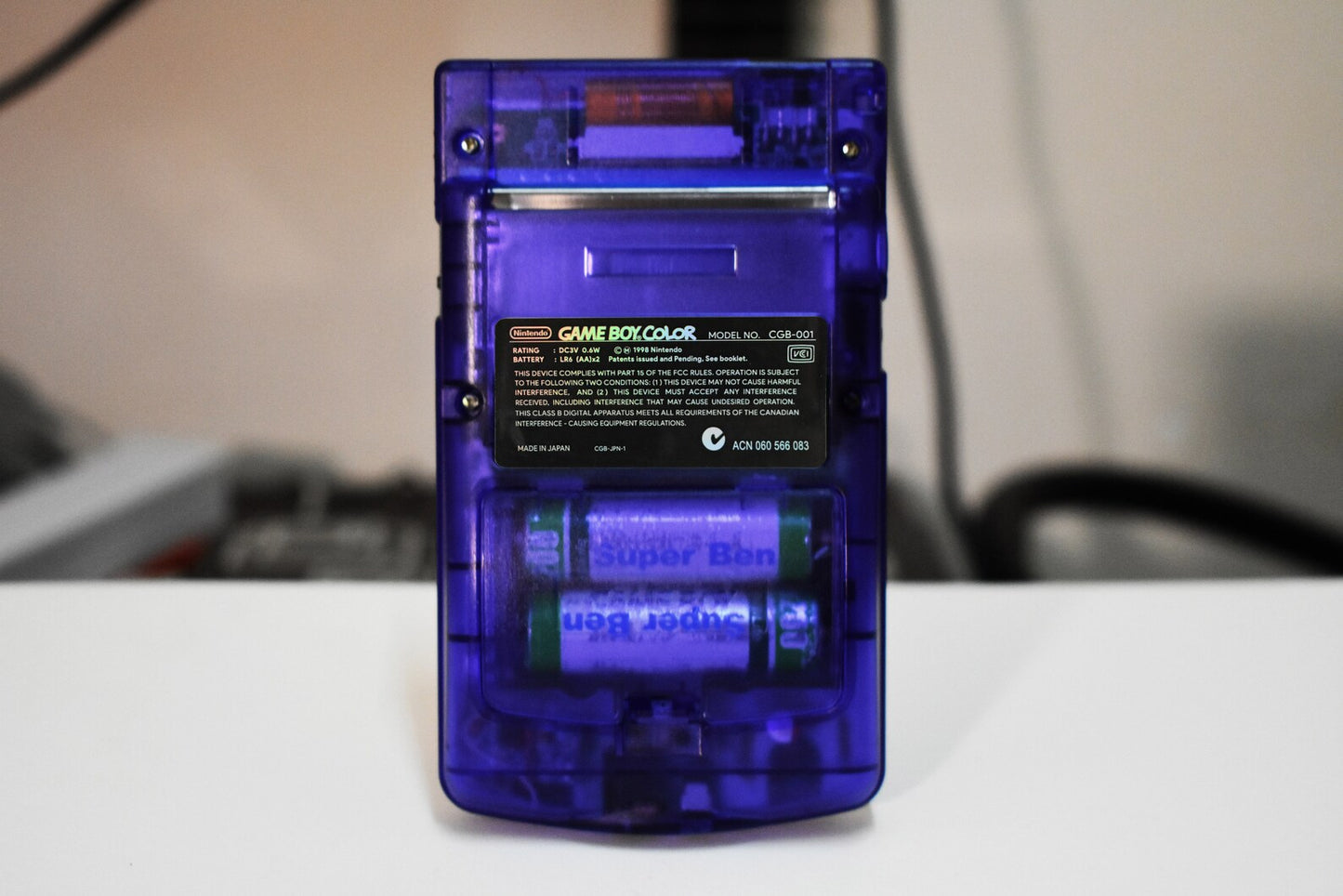 Retro Pixel IPS Q5 Game Boy Color Nintendo GBC Plus Extra Mods Midnight Blue