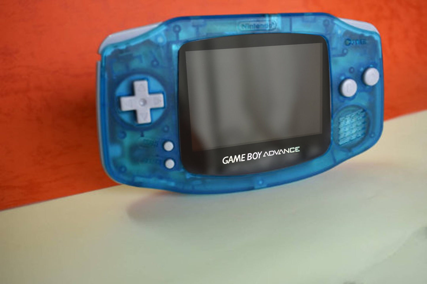 Extra Mods IPS Backlit LCD GBA Nintendo Game Boy Advance Translucent Ocean Blue