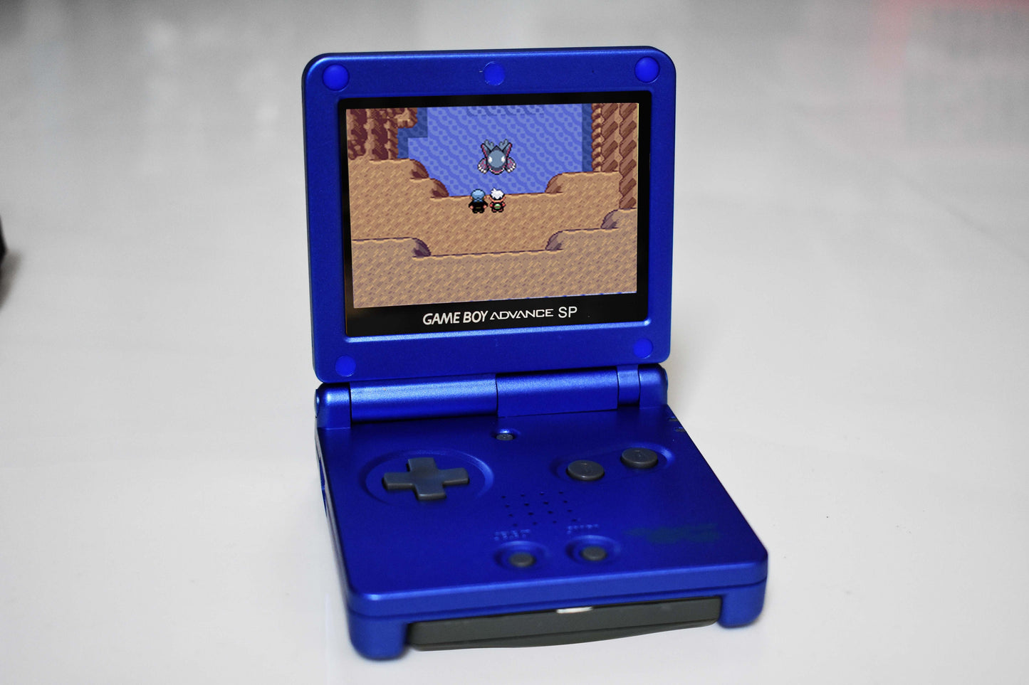 Backlit IPS GBAsp Mod Nintendo GameBoy Advance SP Shapphire Kyogre
