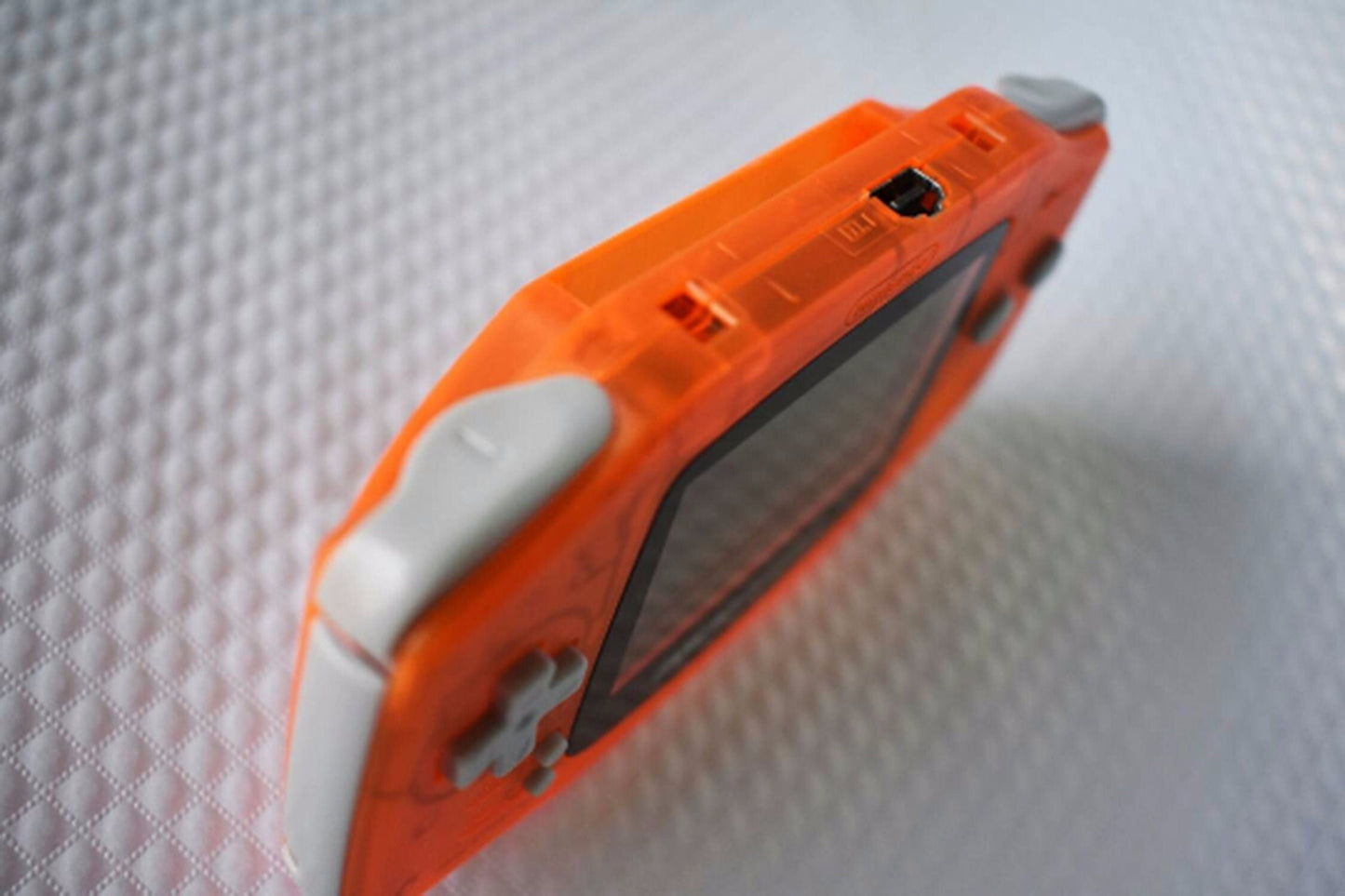 Extra Mods And IPS Backlit LCD GBA Mod Nintendo GameBoy Advance Clear Orange
