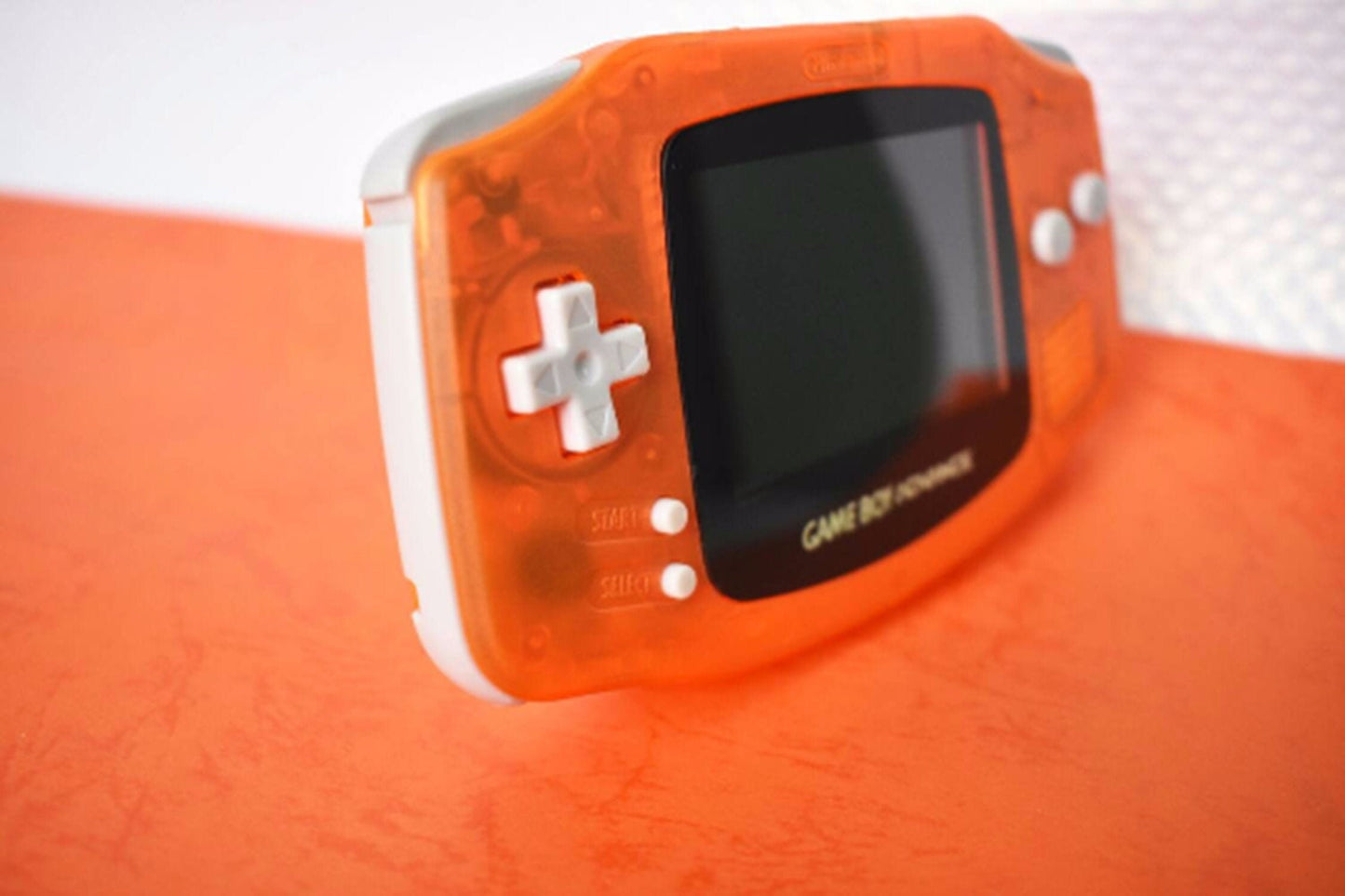 Extra Mods And IPS Backlit LCD GBA Mod Nintendo GameBoy Advance Clear Orange