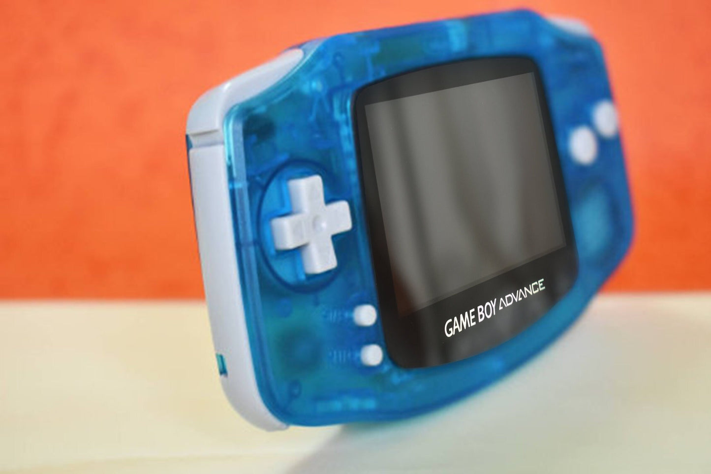 Extra Mods IPS Backlit LCD GBA Nintendo Game Boy Advance Translucent Ocean Blue