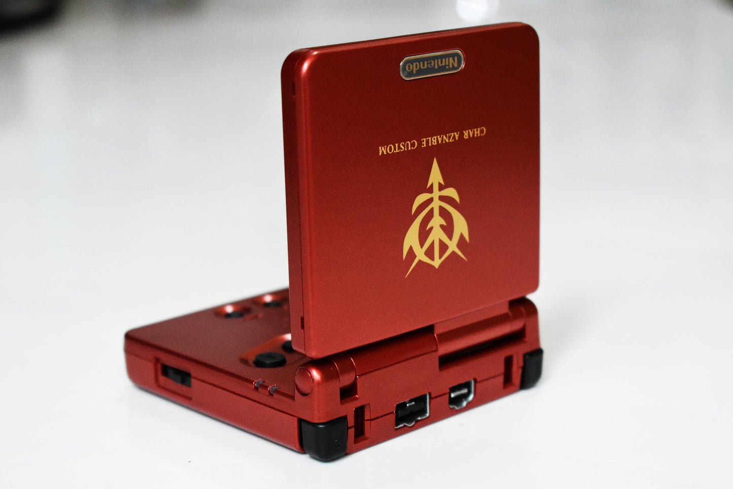 Backlit IPS GBAsp Mod Nintendo GameBoy Advance SP Gundam Edition
