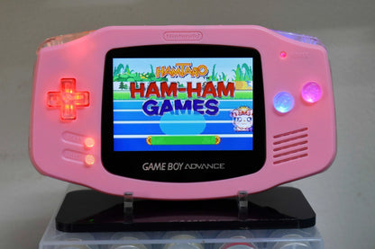 Extra Mods And IPS Backlit LCD GBA Mod Nintendo GameBoy Advance Jiggly Puff Singing
