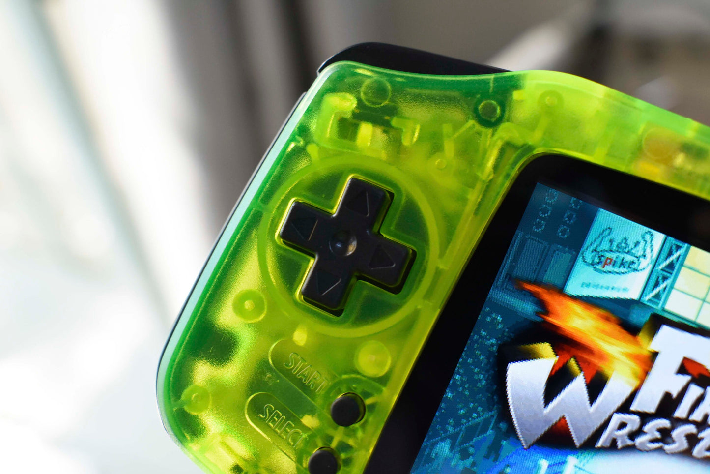 Extra Mods And IPS Backlit LCD GBA Mod Nintendo GameBoy Advance Neon Green