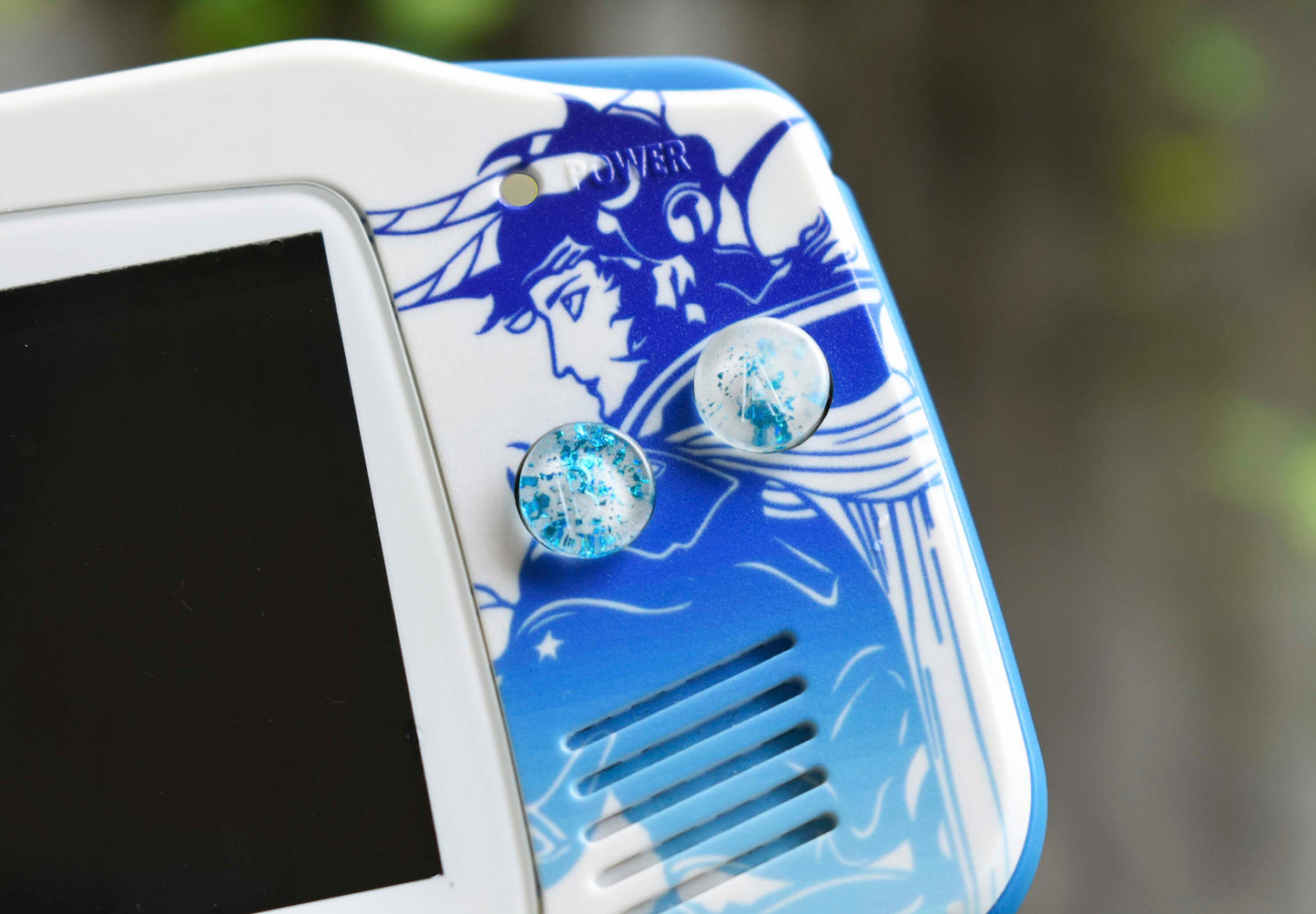 Extra Mods And IPS Backlit LCD GBA Mod Nintendo GameBoy Advance Final Fantasy Blue Theme