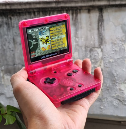 Backlit IPS GBAsp Mod Nintendo Game Boy Advance SP Pokédex