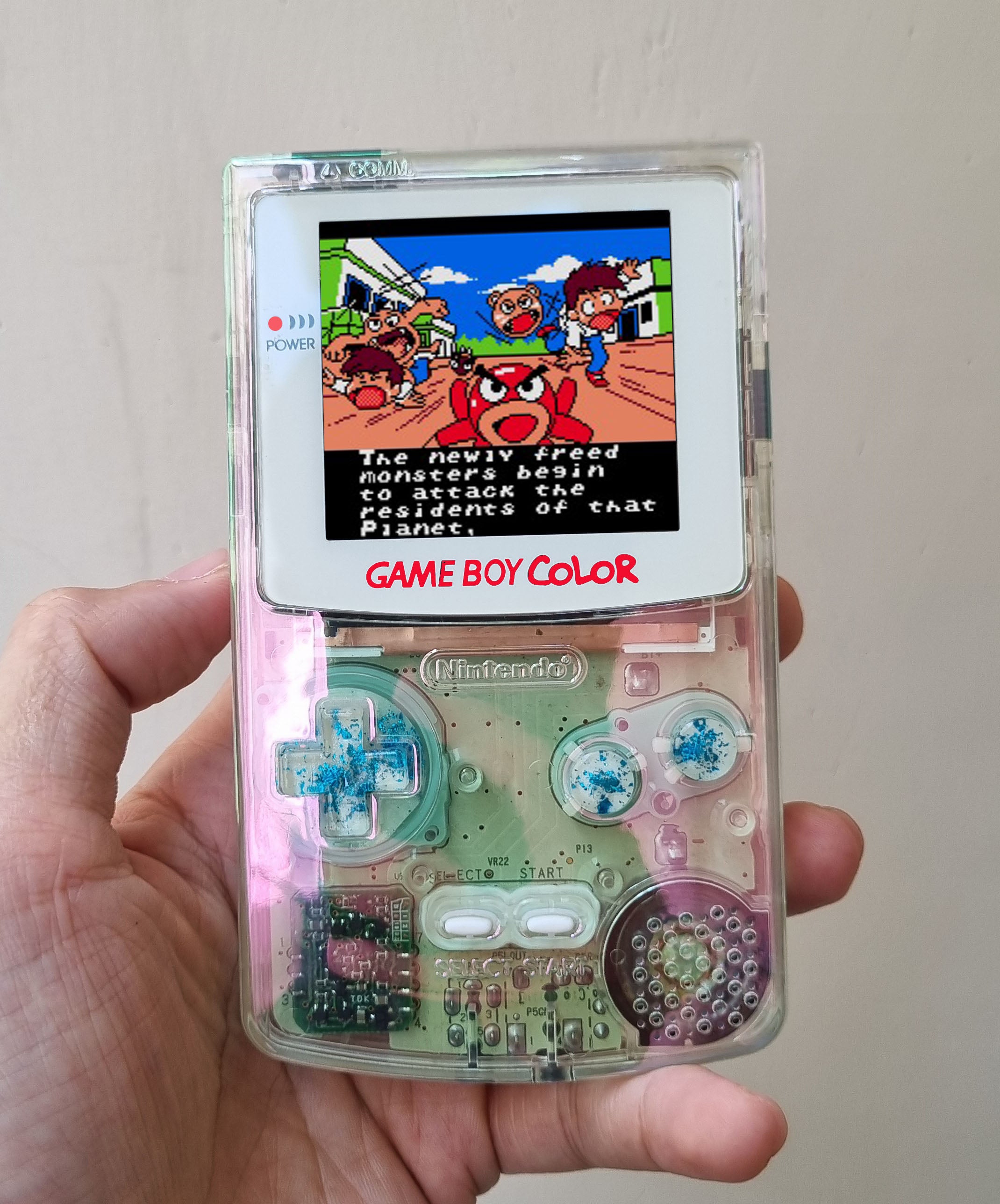 Retro Pixel IPS Q5 Game Boy Color Nintendo GBC Plus Extra Mods The Bub ...