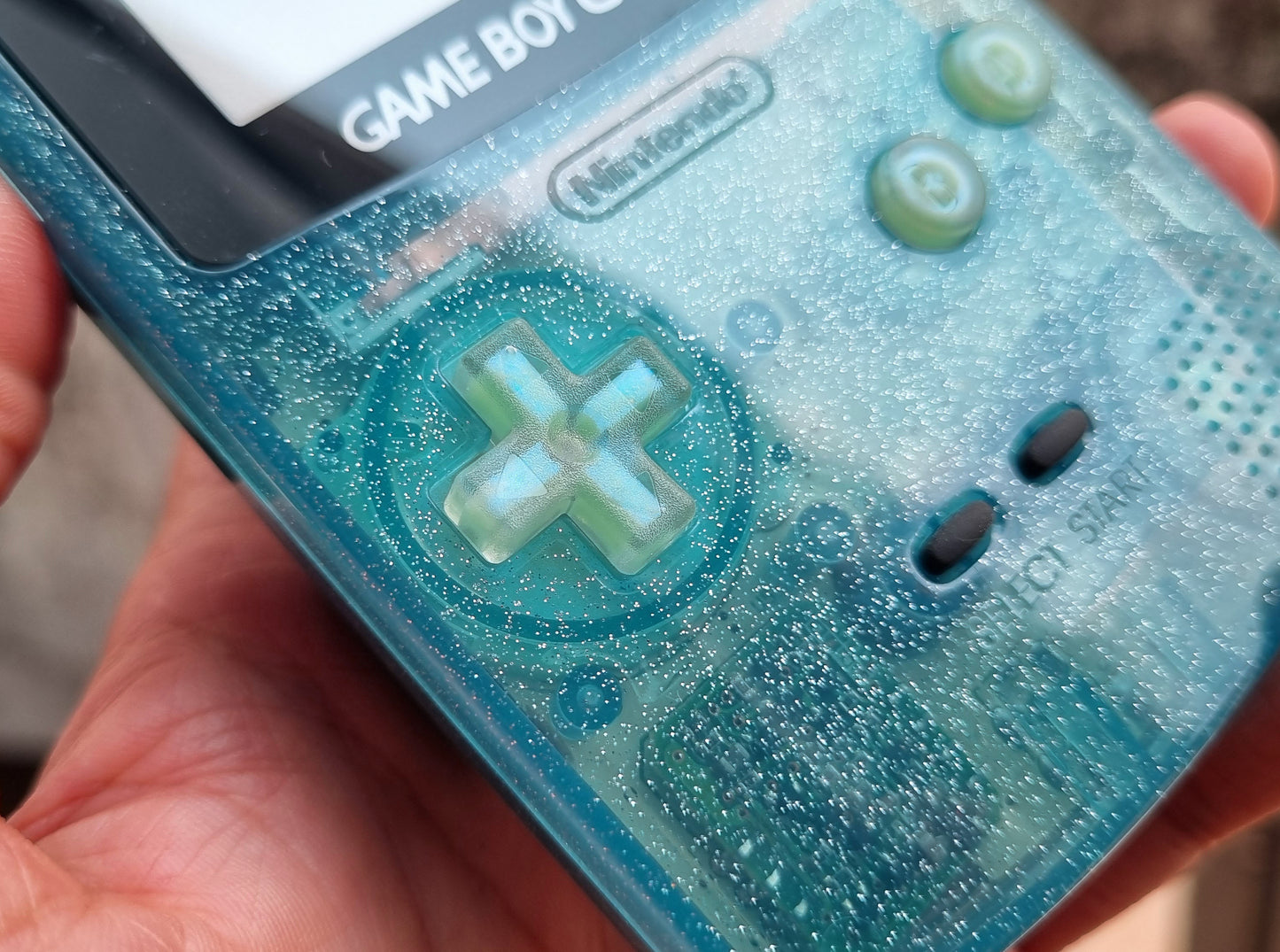 Retro Pixel IPS Q5 Game Boy Color Nintendo GBC Plus Extra Mods Crystal Version