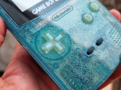 Retro Pixel IPS Q5 Game Boy Color Nintendo GBC Plus Extra Mods Crystal Version