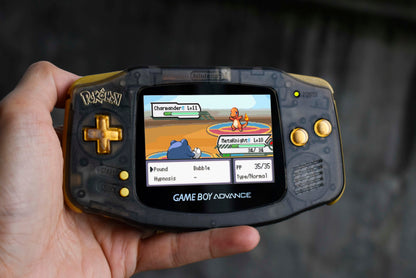 Extra Mods And IPS Backlit LCD GBA Mod Nintendo GameBoy Advance Pokemon Edition