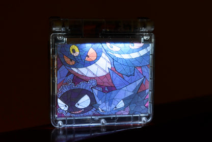 Backlit IPS GBAsp Mod Nintendo GameBoy Advance SP LED Lamp Gengar Family