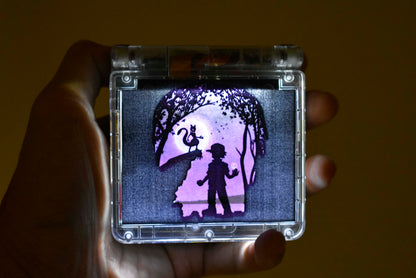 Backlit IPS GBAsp Mod Nintendo GameBoy Advance SP LED Lamp Catching Mewtwo