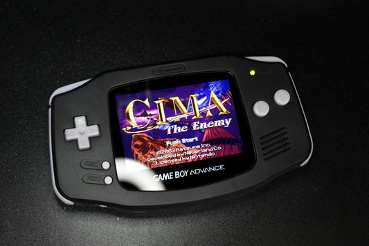 Extra Mods And IPS Backlit LCD GBA Mod Nintendo GameBoy Advance Black Shell Gray Buttons