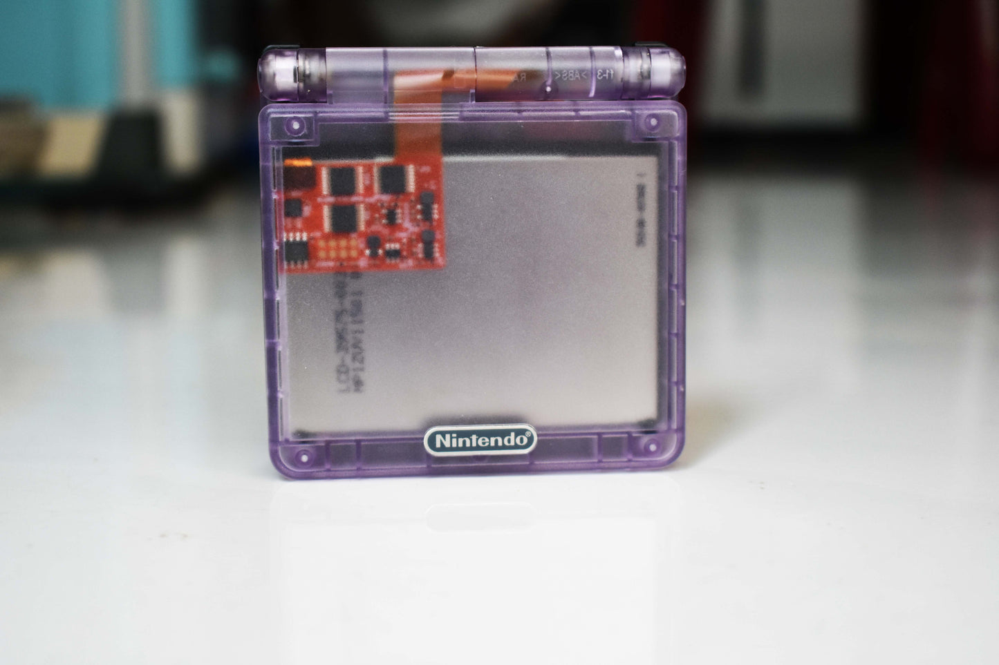 Backlit IPS GBAsp Mod Nintendo GameBoy Advance SP Atomic Purple