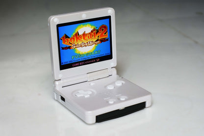 Backlit IPS GBAsp Mod Nintendo GameBoy Advance SP Pearl White