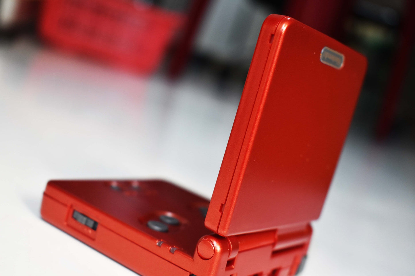 Backlit IPS GBAsp Mod Nintendo GameBoy Advance SP Fire Red