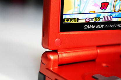 Backlit IPS GBAsp Mod Nintendo GameBoy Advance SP Fire Red