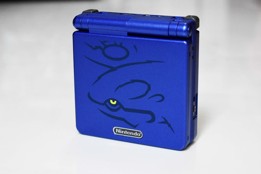 Backlit IPS GBAsp Mod Nintendo GameBoy Advance SP Shapphire Kyogre