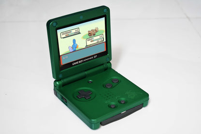 Backlit IPS GBAsp Mod Nintendo GameBoy Advance SP Pokemon Center Emerald Rayquaza