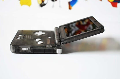 Backlit IPS GBAsp Mod Nintendo GameBoy Advance SP Translucent Black Grey Buttons