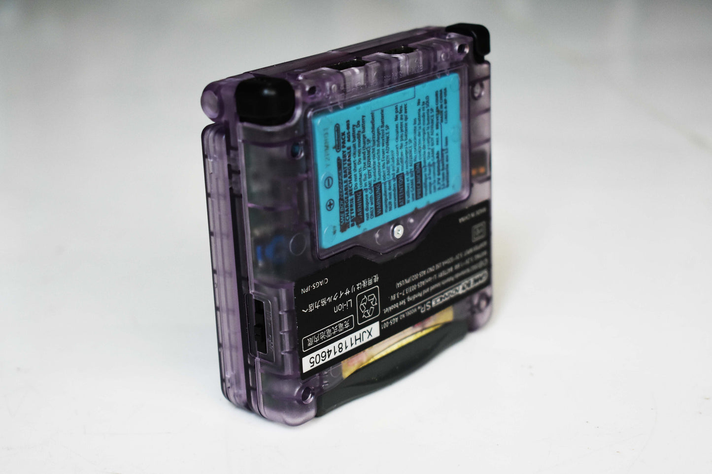 Backlit IPS GBAsp Mod Nintendo GameBoy Advance SP Atomic Purple