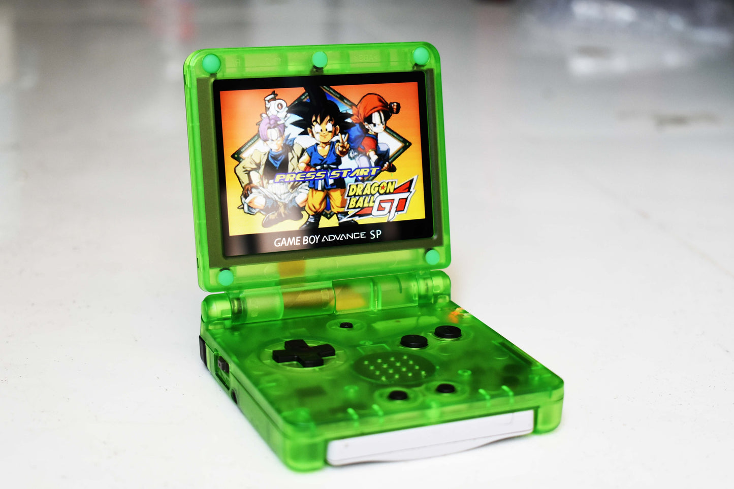 Backlit IPS GBAsp Mod Nintendo GameBoy Advance Clear Green