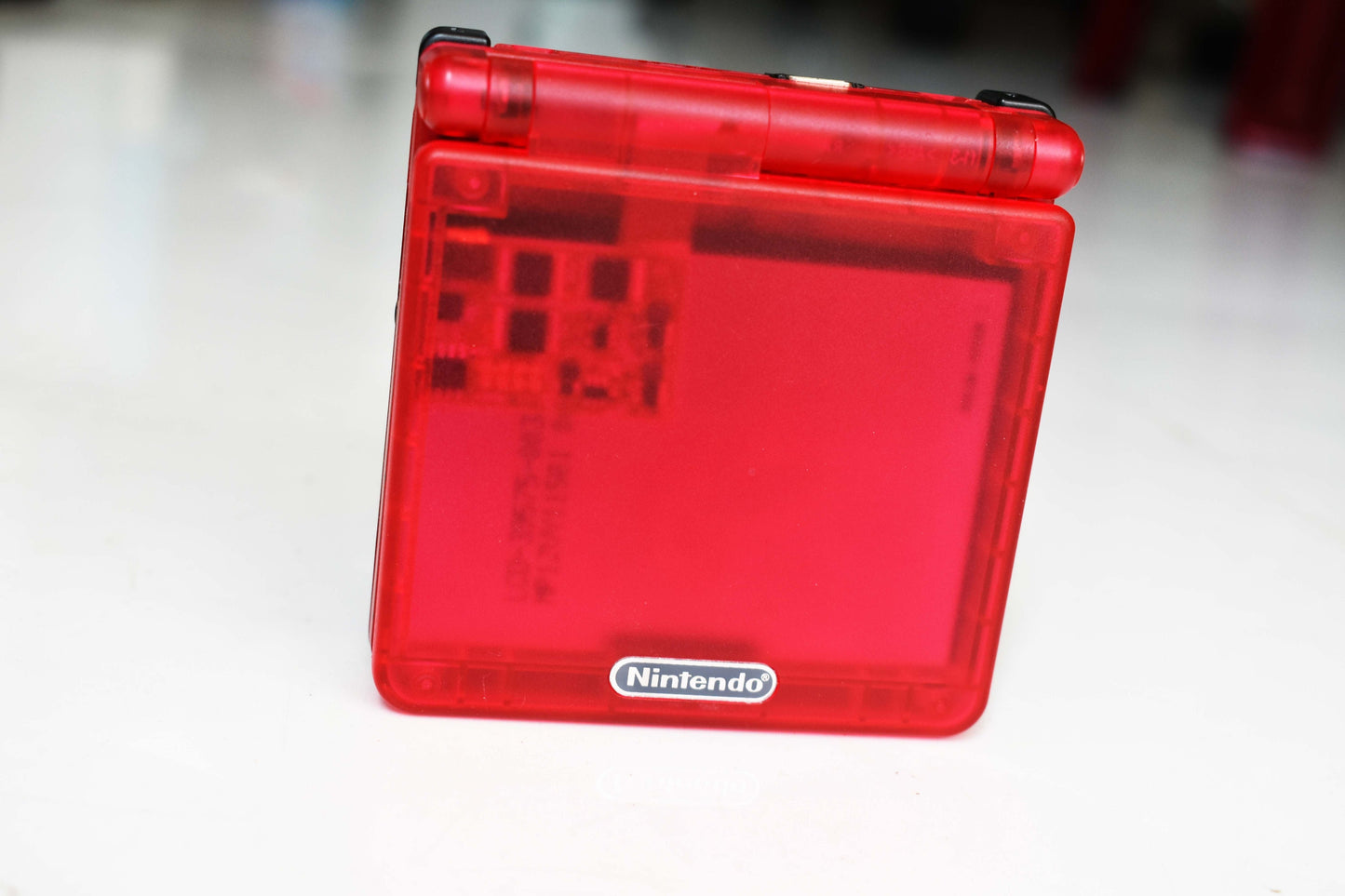 Backlit IPS GBAsp Mod Nintendo GameBoy Advance SP Fuchsia Red