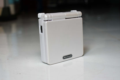 Backlit IPS GBAsp Mod Nintendo GameBoy Advance SP Pearl White