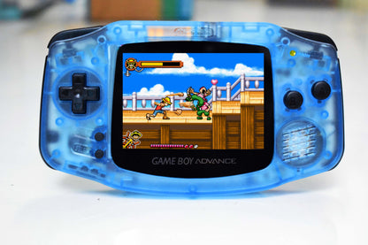 Extra Mods IPS Backlit LCD GBA Nintendo Game Boy Advance Clear Ice Blue