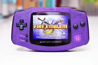 Extra Mods IPS Backlit LCD GBA Nintendo Game Boy Advance Grape Purple