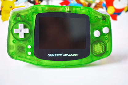 Extra Mods And IPS Backlit LCD GBA Mod Nintendo GameBoy Advance Clear Green