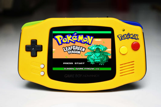 Extra Mods IPS Backlit LCD GBA Nintendo Game Boy Advance Pokemon Yellow And Blue