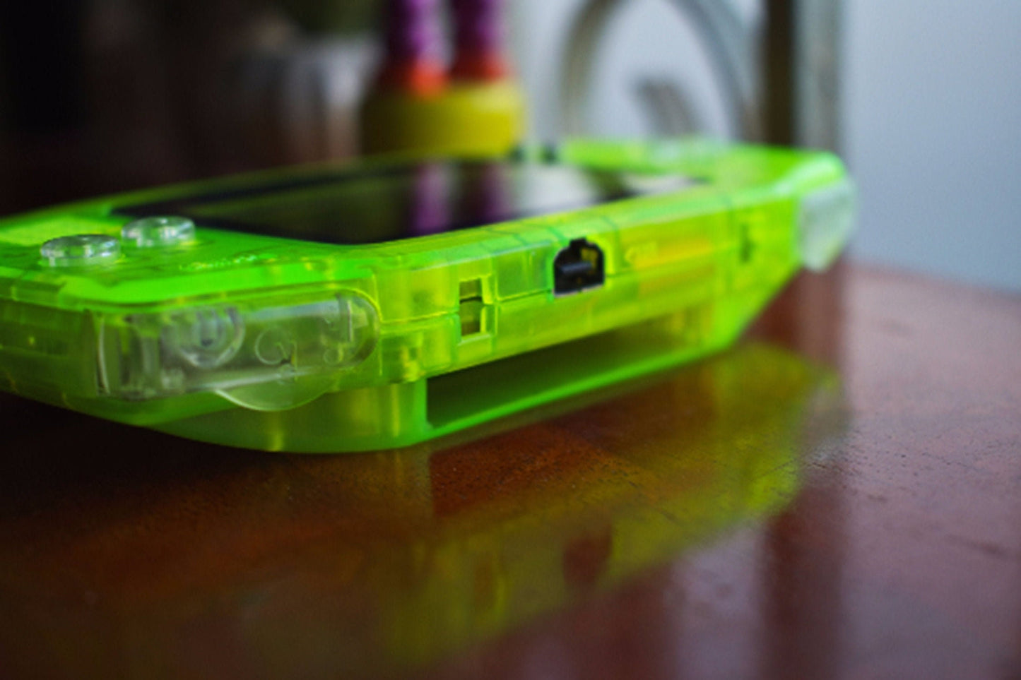 Extra Mods And IPS Backlit LCD GBA Mod Nintendo GameBoy Advance Neon Green