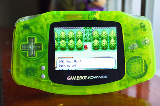 Extra Mods And IPS Backlit LCD GBA Mod Nintendo GameBoy Advance Neon Green