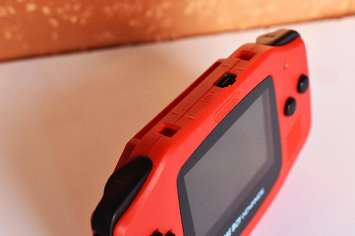 Extra Mods IPS Backlit LCD GBA Nintendo Game Boy Advance Watermelon Red