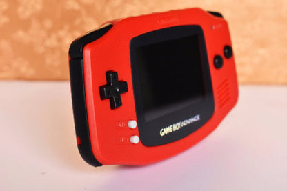 Extra Mods IPS Backlit LCD GBA Nintendo Game Boy Advance Watermelon Red