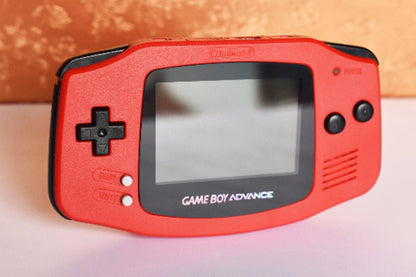 Extra Mods IPS Backlit LCD GBA Nintendo Game Boy Advance Watermelon Red