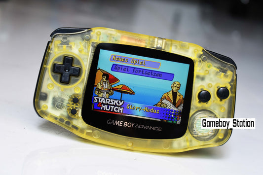 Extra Mods IPS Backlit LCD GBA Nintendo Game Boy Advance Translucent Yellow