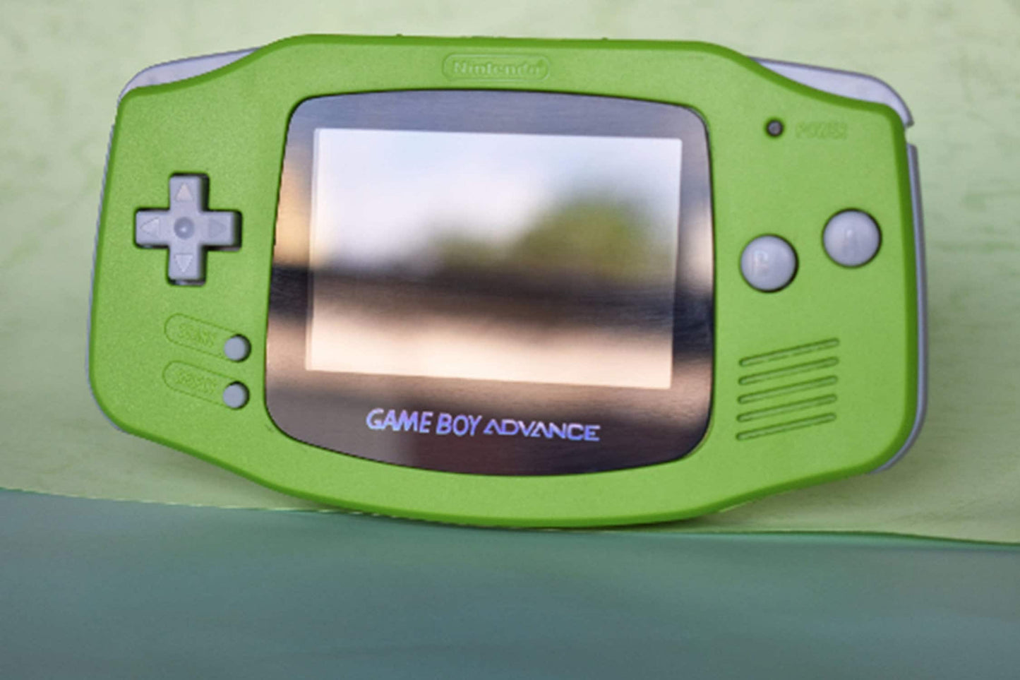 Extra Mods And IPS Backlit LCD GBA Mod Nintendo GameBoy Advance Kiwi Green