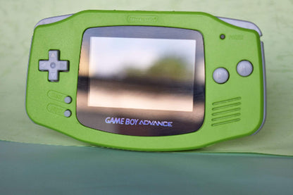 Extra Mods And IPS Backlit LCD GBA Mod Nintendo GameBoy Advance Kiwi Green