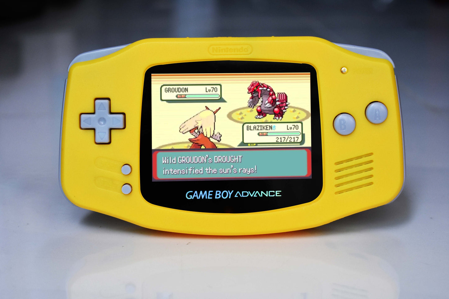 Extra Mods IPS Backlit LCD GBA Nintendo Game Boy Advance Pineapple Yellow