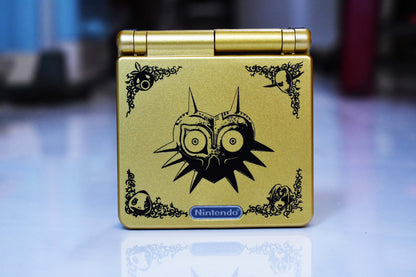 Backlit IPS GBAsp Mod Nintendo GameBoy Advance SP Zelda Majora's Mask