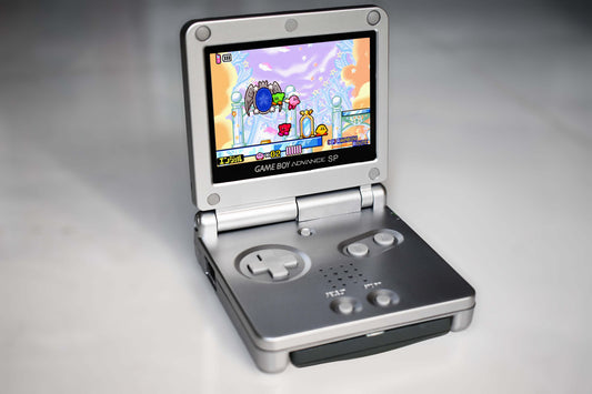 Backlit IPS GBAsp Mod Nintendo GameBoy Advance SP Silver