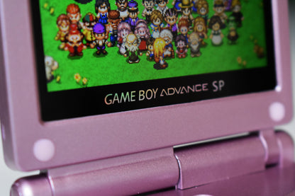 Backlit IPS GBAsp Mod Nintendo GameBoy Advance SP Fuji Mountain And Blossoms White Buttons