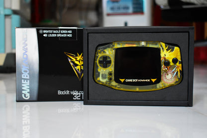 Extra Mods IPS Backlit LCD GBA Nintendo Game Boy Advance Zapdos