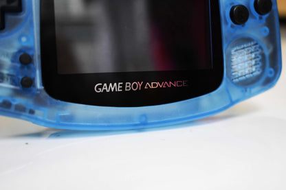 Extra Mods IPS Backlit LCD GBA Nintendo Game Boy Advance Clear Ice Blue